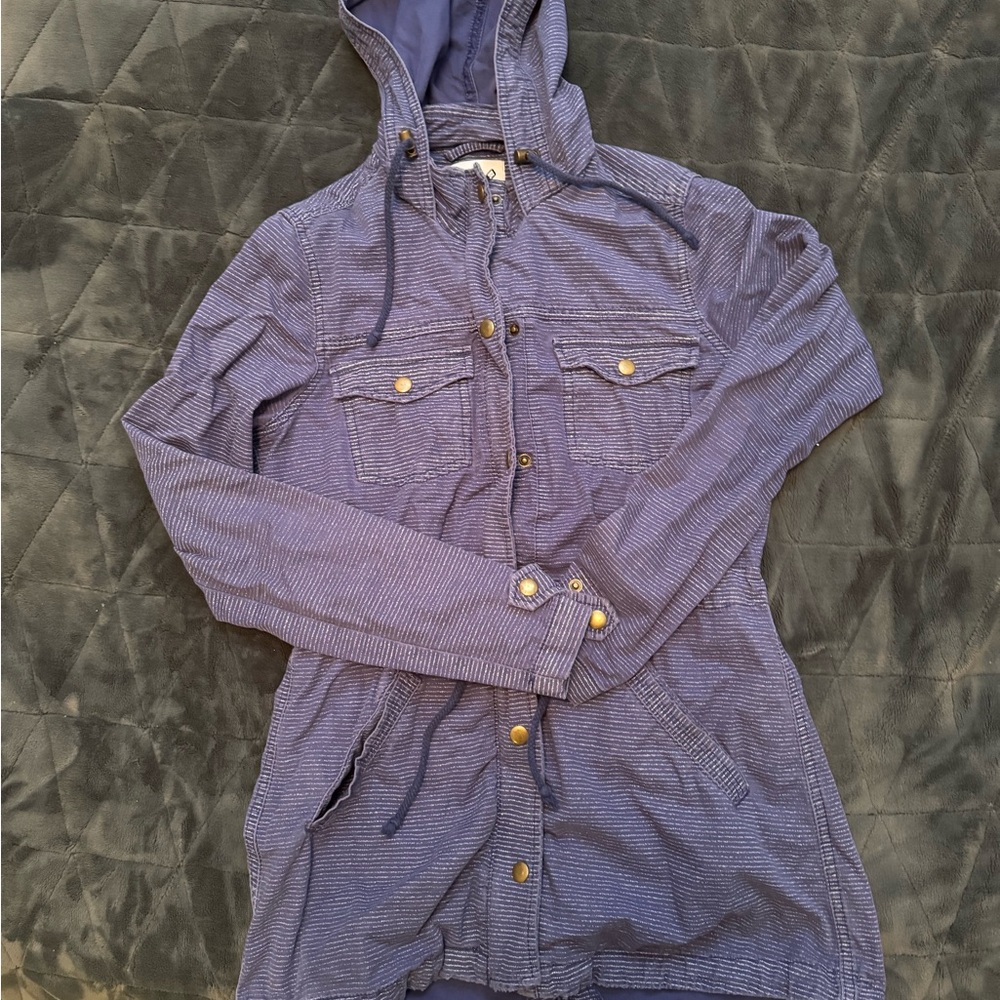 Kismet Blue Utility Jacket with Hood